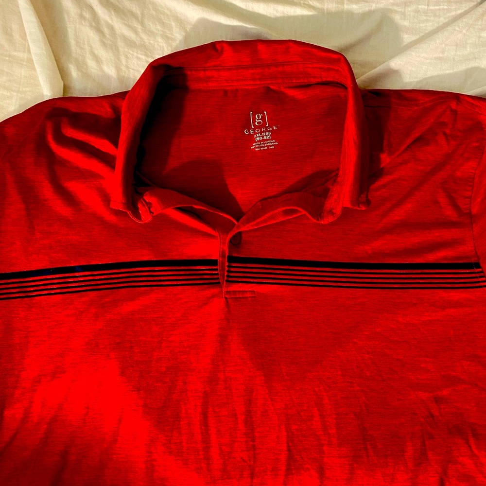 George Men’s polo Shirt 2XL Red